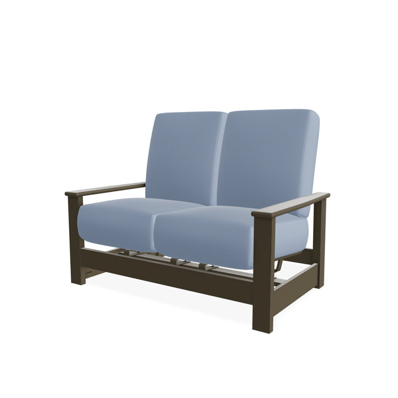 Causeuse profond avec coussins Leeward, Roitelet, Bois de plage