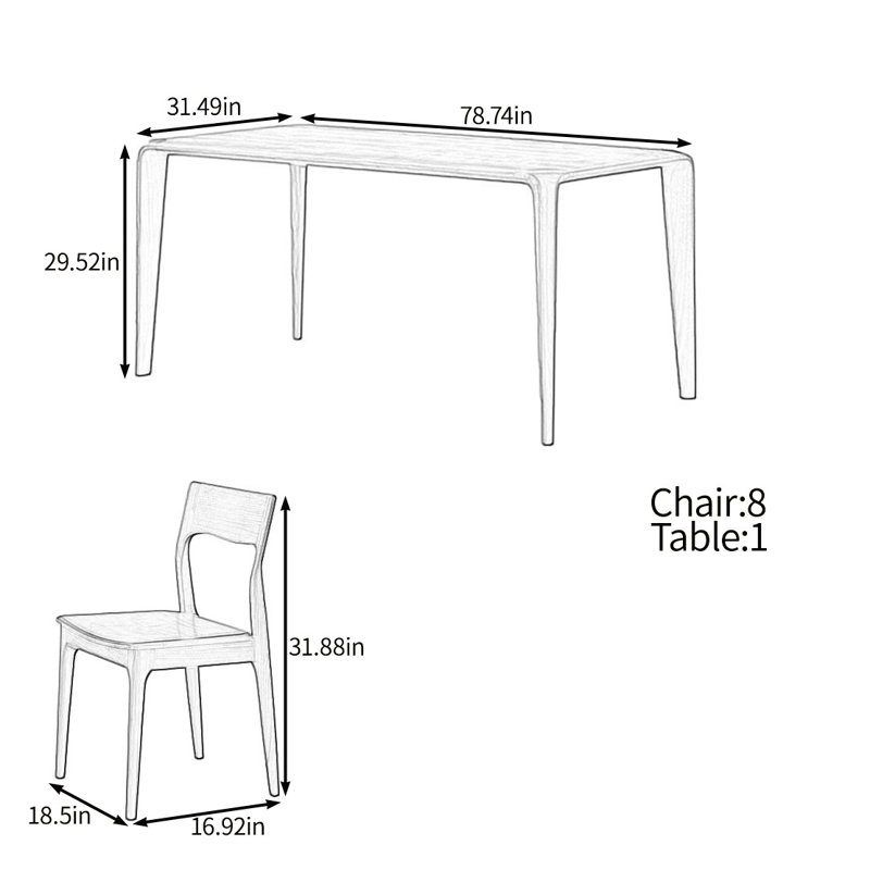 Elegant and practical table set