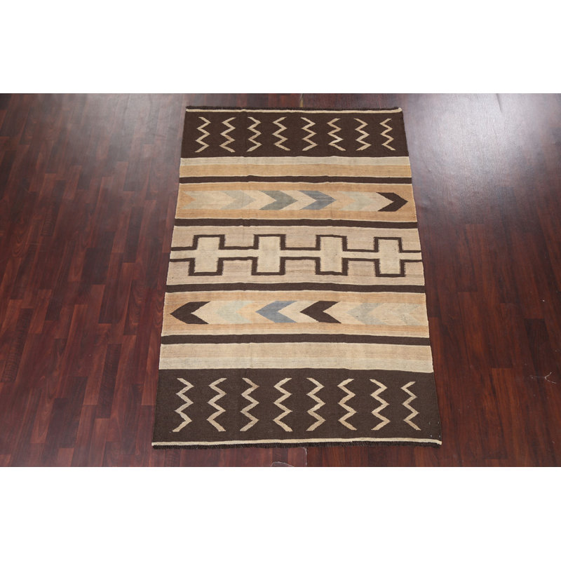 Tapis kilim à teinture naturelle 5 x 8