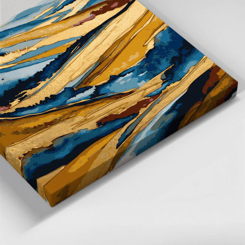 «Watercolor Landscape 91», art mural sur toile beige, H 16 po x l 20 po