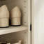 Rangement pour 6 chaussures - 13,84 po Largeur blanc + armoire en chêne 8,86 po Hauteur du colis