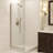 Fixed Glass Shower Panel for Bathroom 24" x 60" - 3/8'' Thick Clear Tempered Glass with Brushed Nickel Finish-123745503-123745505