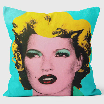 Super Model Banksy Inspired Graffiti Cushion