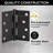 4 in. Square Corner Door Hinge Value Pack (10 per Pack)-86627189
