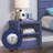 Cargo Blue Finish Nightstand W/USB