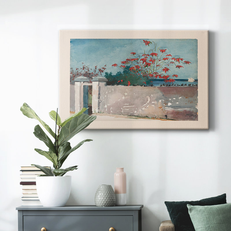 Botanique rétro - Lxx, H 13 po x l 19 po x P 1,5 po, Toile tendue