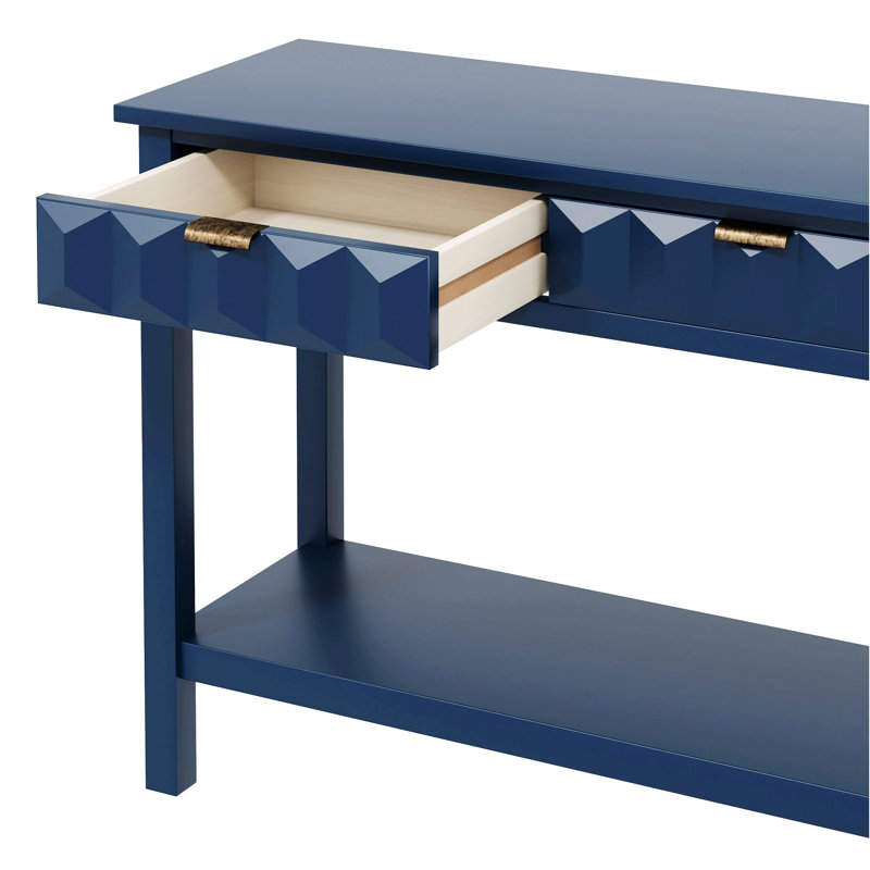 Entryway Table, Console Table with 3 Storage Drawers