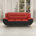 Red/Black Faux Leather
