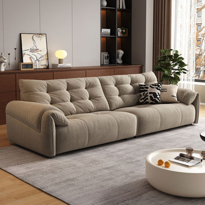 Light brown Polyester Modular Sofa cushion couch