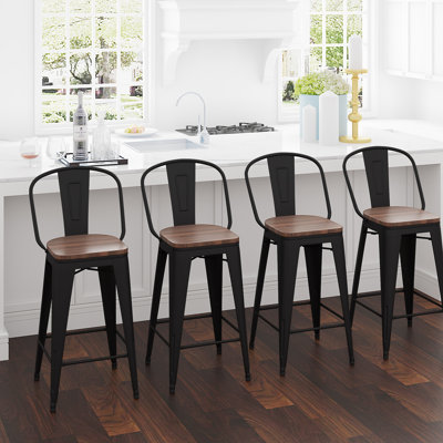 Rosenberry Counter Stool with Metal Frame