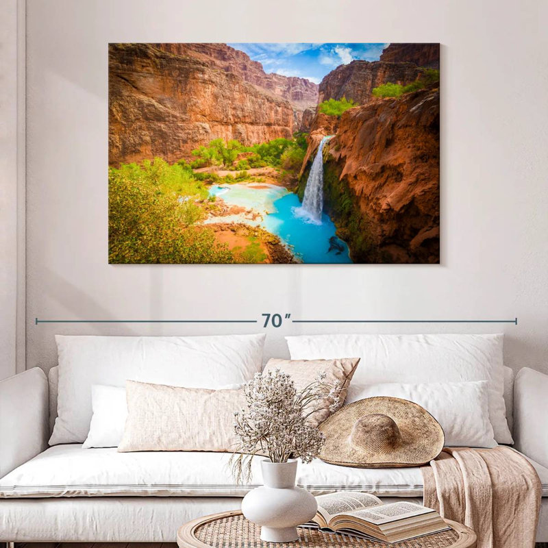 Alvord surplombant la cascade de Havasu, H 32 po x l 48 po