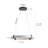 1-Matte black LED iron pendant light