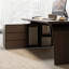 Bureau rectangulaire en bois manufacturé Coffee-141916586