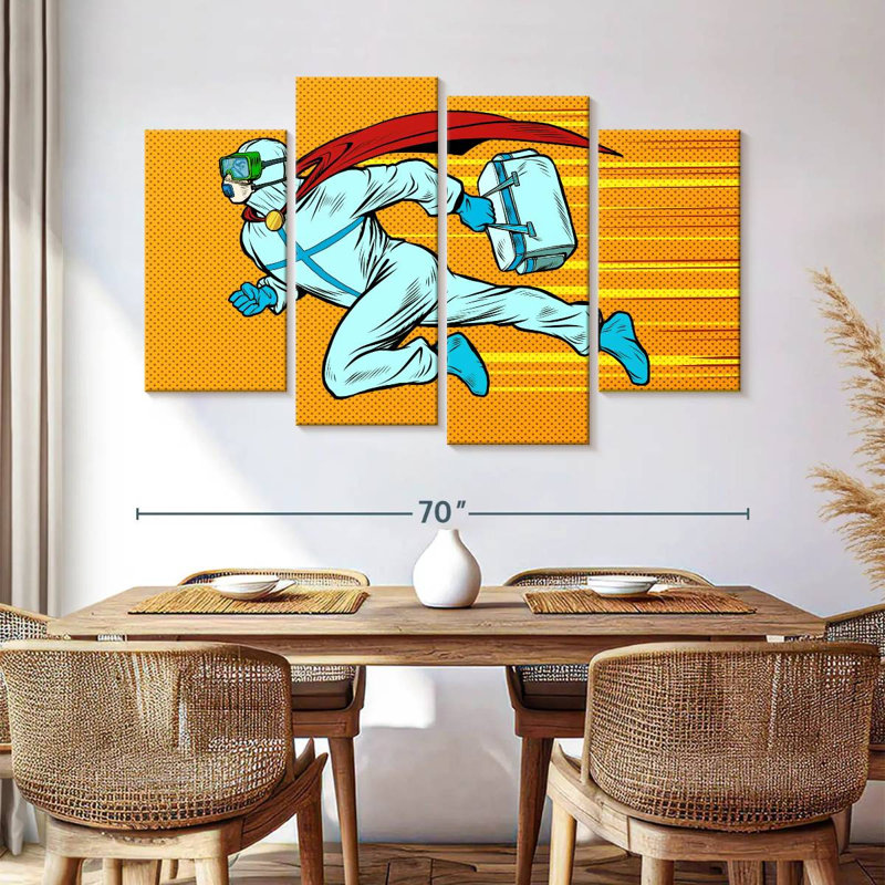 Alcaraz Superhero Doctor, 42" H x 68" W