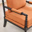 Chaise d'appoint avec cadre en bois tourné et solide-493307275