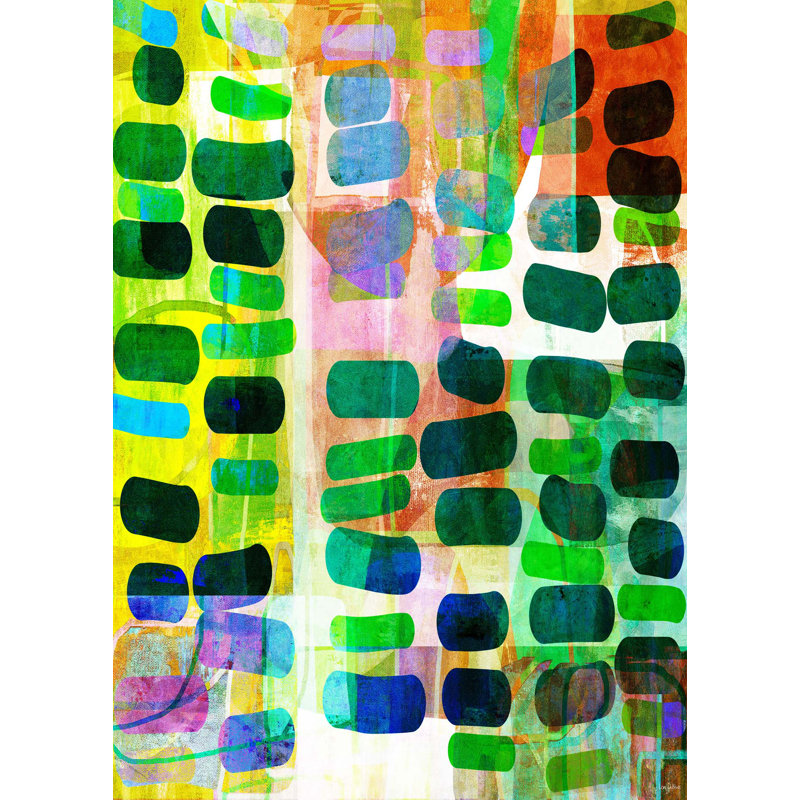 «Modern Meadow II» par Lori Dubois - Impression sur toile, Toile tendue, Vert clair, H 40 po x l 28 po x P 2 po