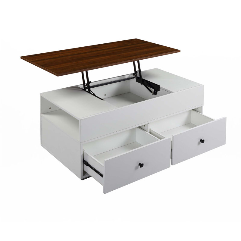 Table basse avec plateau relevable