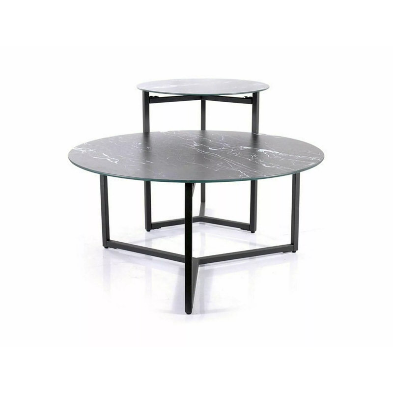 Kilanemos 2 - Piece Marble Top Living Room Table Set