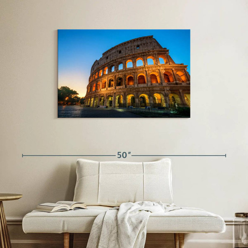Lilie Colosseum In Italy, 26" H x 39" W