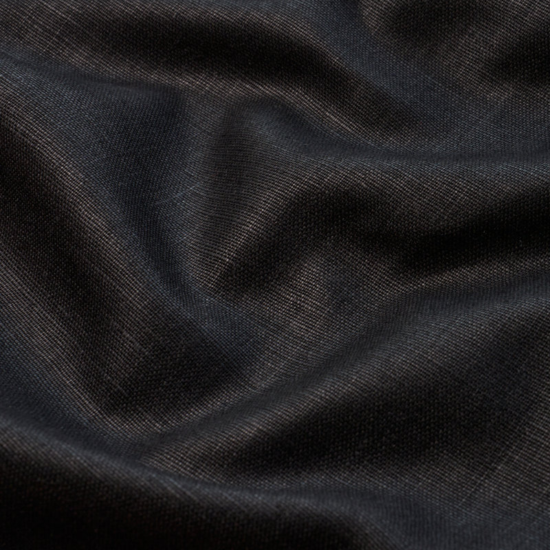 Tissu en lin verni Leo, Noir, noir, noir, noir