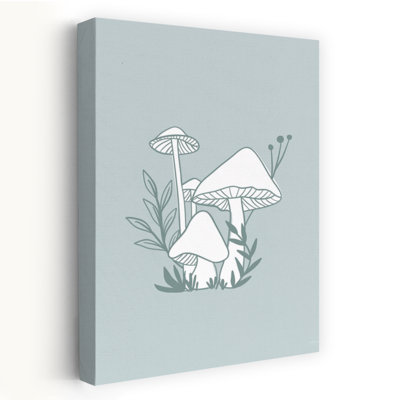 Champignons bleus, art contemporain, architecture naturelle