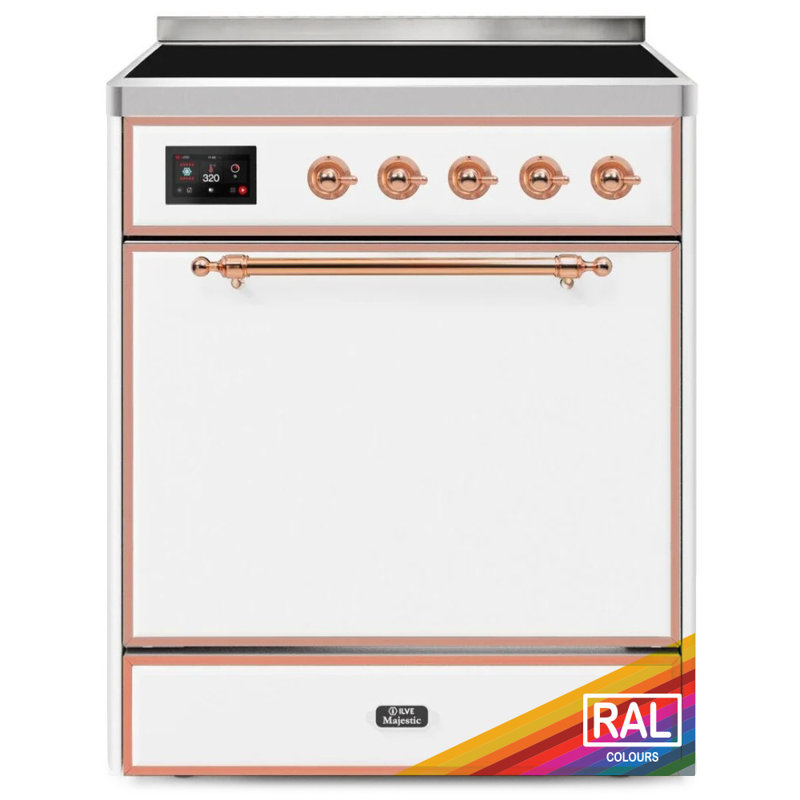 ILVE Majestic II 30 in Induction Range, RAL/Copper