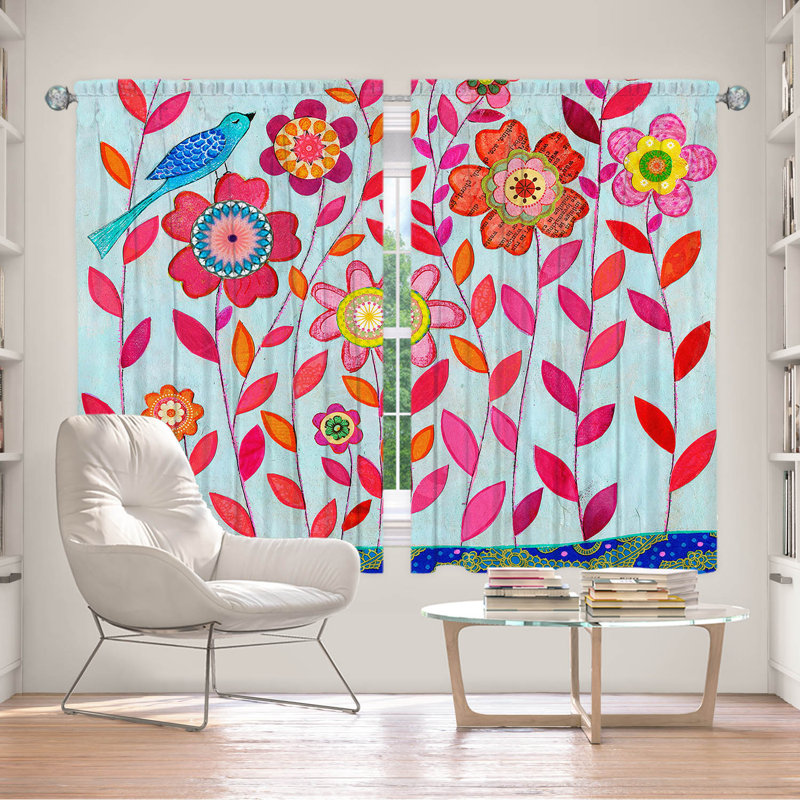 Ensemble de rideaux en polyester 2 pièces Bultfontein, L 40 po x L 52 po