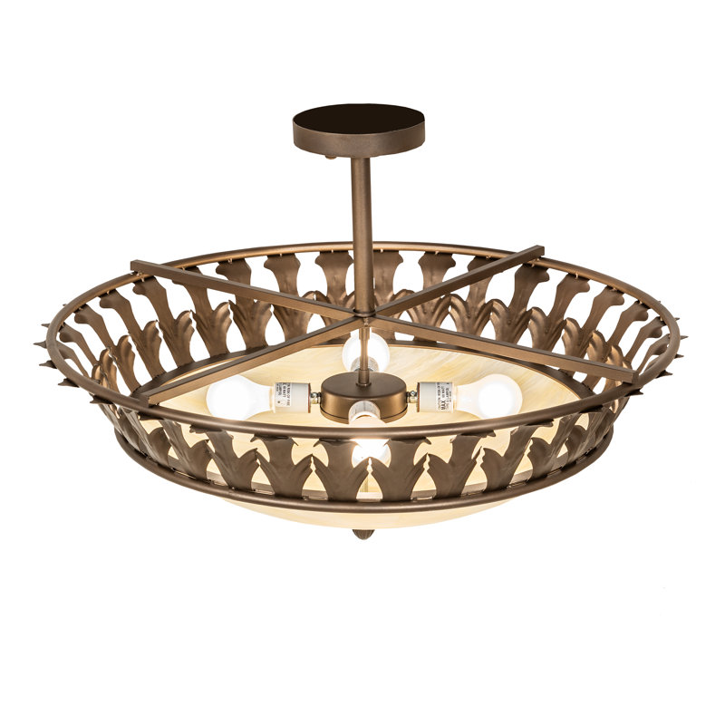 Hampton 4 - Light Semi Flush Mount