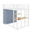 Lit mezzanine double en métal avec bureau, tablettes, prise de courant, lumière DEL et garde-robe-1277106968-1277106970