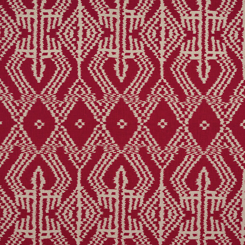 Asaka Ikat Fabric, Red