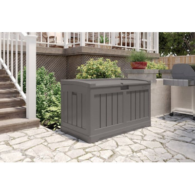 Suncast - 50 gallons Coffre de terrasse moyen avec siège - Stoney