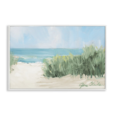 Soothing Beach Day Framed Giclee, design by Jane Slivka