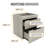 Capri Modern Double Drawer Low Profile Nightstand-1915568806