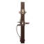 Jeu poignées en cuivre creek avec verrou cylindrique simple et levier de porte cuivre creek et rosette Colonial-23245225-23245227