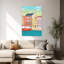 Copenhagen Colorful Vibrant Abstract Bird City Landscape Wall Art Print-1116414496