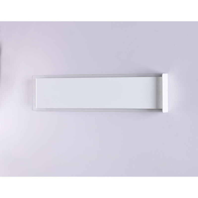 Abbraccio LED Flush Mounted Sconce, White, 9cm H x 21cm W x 4cm D