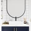 Une touche d'élégance discrète pour votre salle de bain — Vasque rectangulaire en céramique blanche émaillée, 48 x 38 x 13 cm, à poser avec trop-plein, un élément raffiné de votre meuble-lavabo.