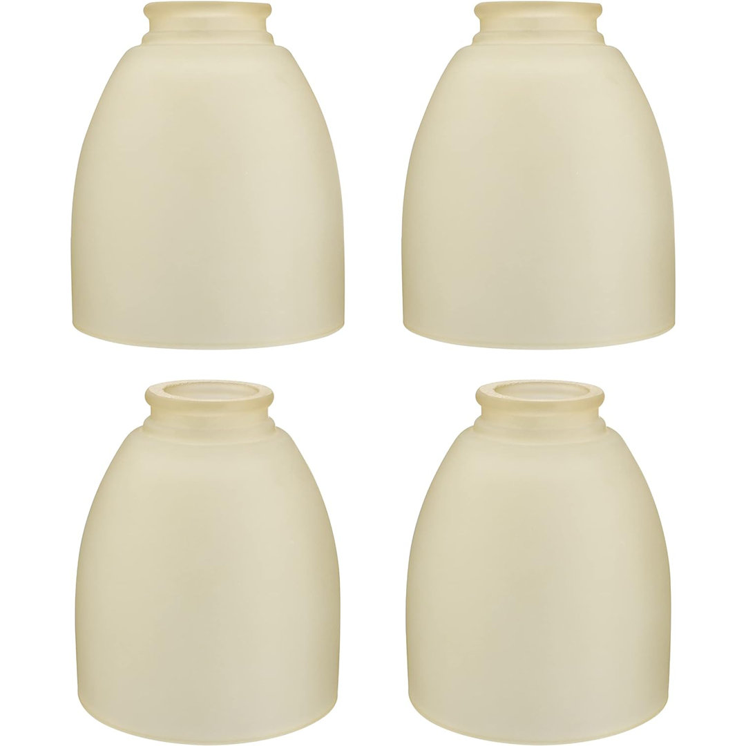 5.5'' H Glass Bell Ceiling Fan Fitter Shade (Set of 4) Aspen Creative Corporation