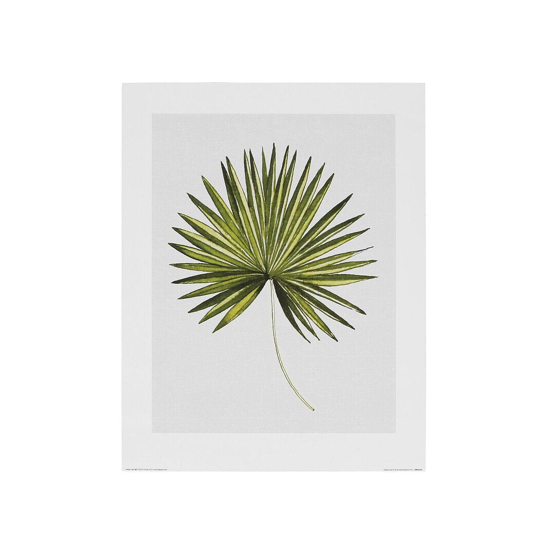 Glasbild Tropical Leaf III von Summer Thornton