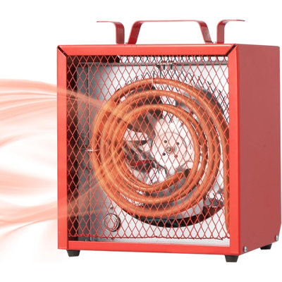 4800W 240V Industrial Fan Heater - Portable Workshop Heater with Thermostat, Overheat Protection