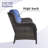 Bonia Wicker 4 - Person Patio Conversation Set with Cushions-1553296339