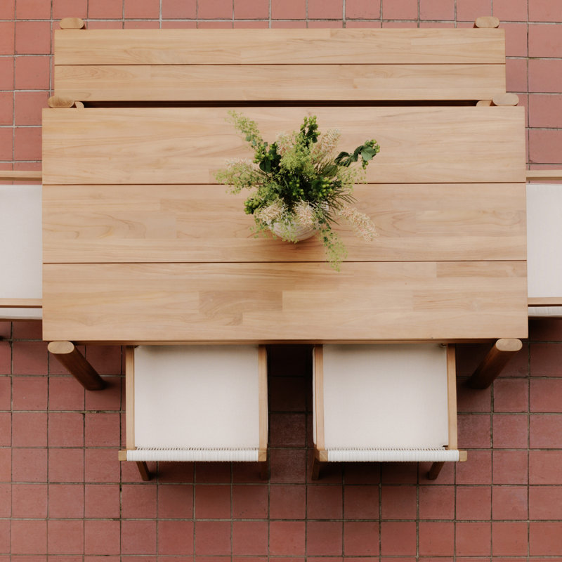 Jacinta Solid Wood Teak Outdoor Bench