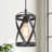 Aziz 1-Light 6" Wide Lantern Geometric Pendant