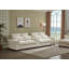 Canapé modulaire moderne avec console, port de charge USB, lampe de lecture, porte-gobelet, beige-732667598