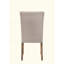Ensemble de 2 chaises d'appoint Leventis en lin crème et chêne vieilli