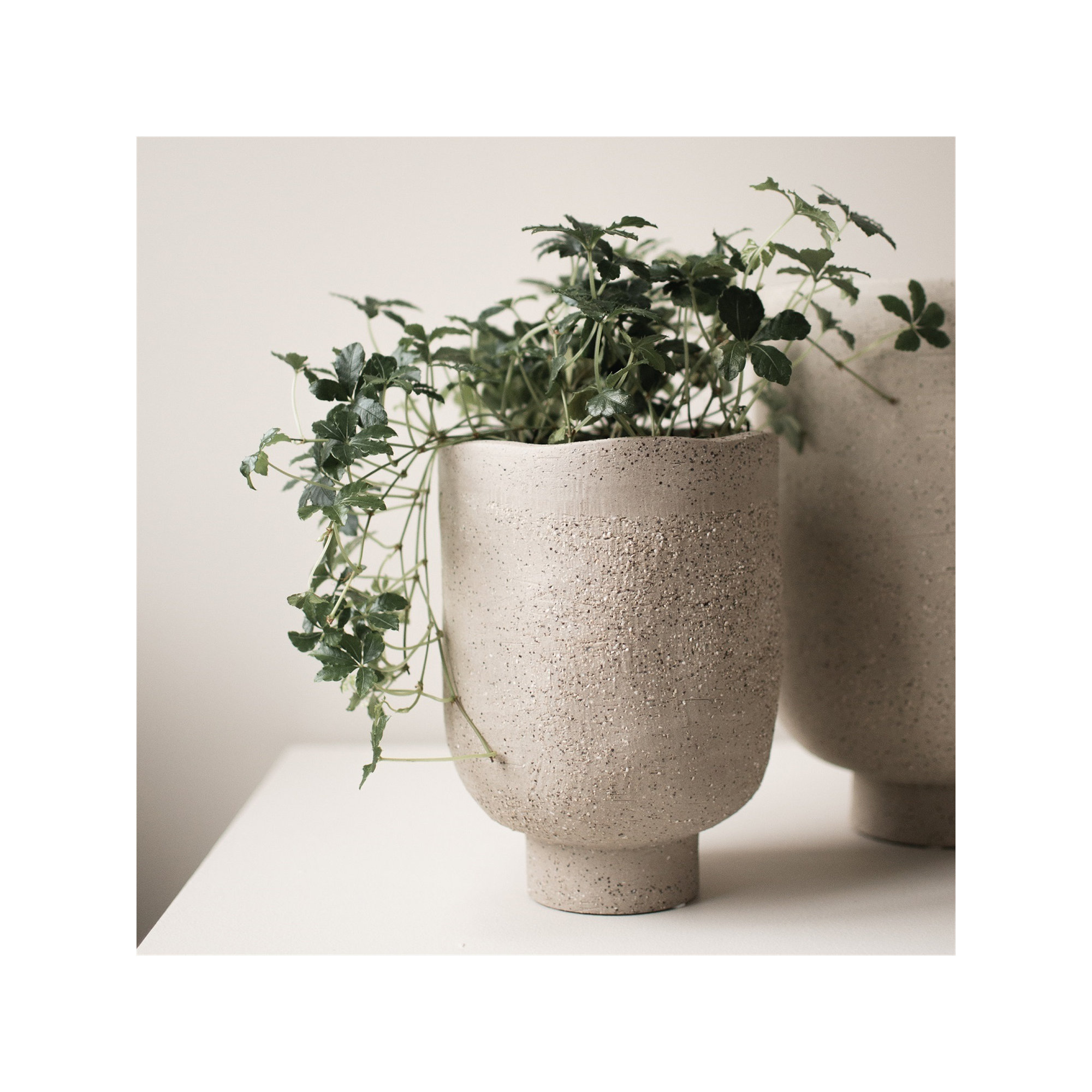 Beirne Earthenware Table Vase, Sand