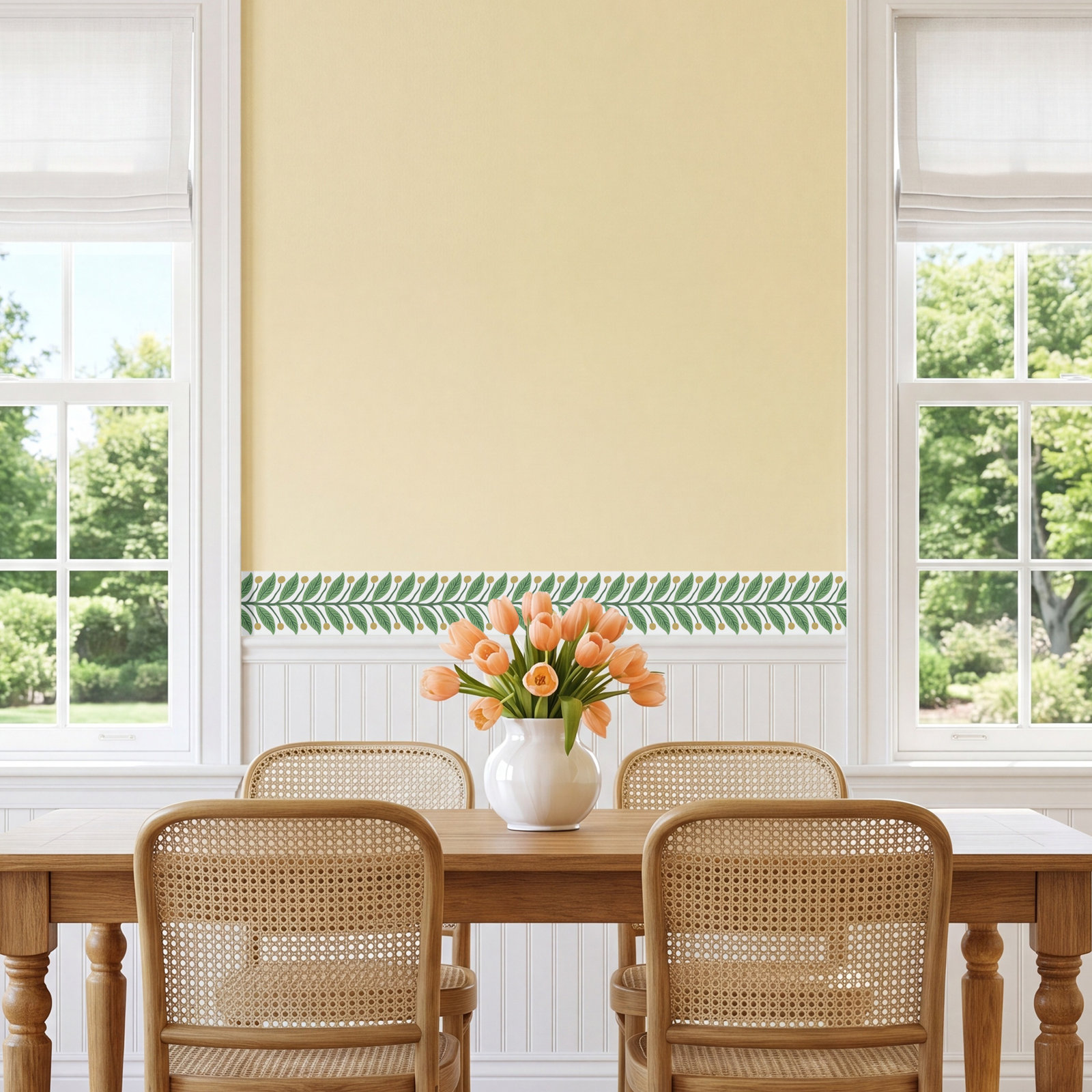 Garden Wallpaper Border, Green