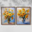 Série FLORAL CDLXVII - Reproduction encadrée de qualité supérieure - prête à être accrochée - aucun clou requis - aucun clou requis-107999040-107999034