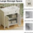 31-Inch White Bathroom Vanity With Soft-Close Doors, Adjustable Shelves, And Faux Drawer For A Cozy Functional Antique 31" Spacious Storage, Materials-1330412915