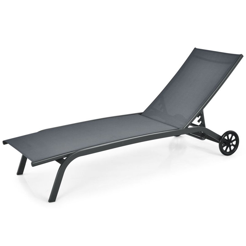 Lasonja Reclining Single Chaise, Grey